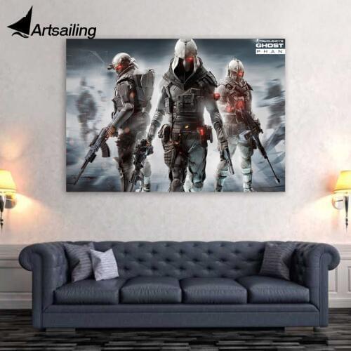 1 Piece Canvas Art Canvas Painting Game Tom Clancys Ghost Recon HD Printed Home Decor Poster Pictures for Living Room XA1505C