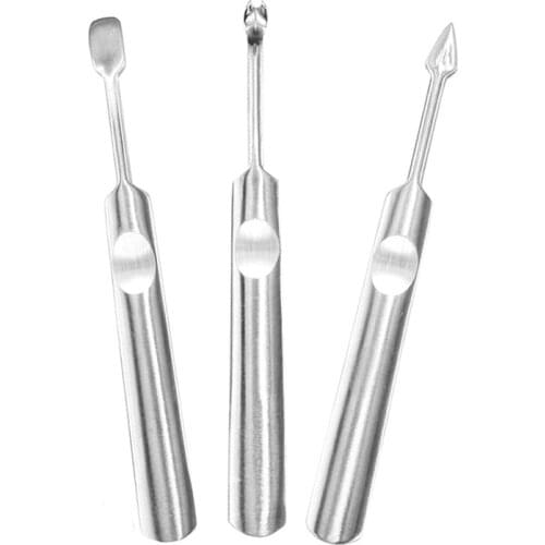 1pcs Cuticle Remover Pusher Trimmer Callus Dead Skin Cut Tools Sliver Fork Nail Manicure Finger Accessory