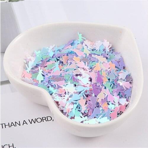 1000Pcs/Lot 4x10mm Dancing Girls Shapes Sequins PVC Paillettes Mixed Colors Sequin DIY Wedding Sewing Lentejuelas Accessories