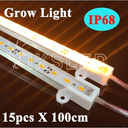 15pcs 1m 5730 led plant grow light 5730 Full spectrum LED Grow Lights Lamp for Flower Plant Hydroponics Light