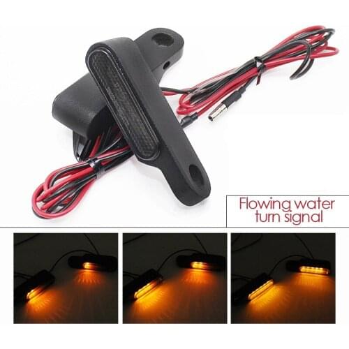 2PCS Universal Motorcycle Turn Signal Light Lamp Dynamic Flowing LED Mini Indicators Handlebar Blinker