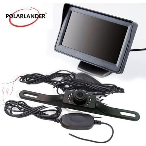 Rearview Car Camera Pocket-sized Rear View Monitor 4.3 Inch TFT LCD car Monitor Rearview Car Monitor + Camera