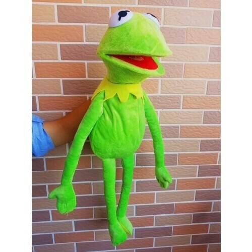 Large Sesame Street The Muppet Show 60cm Kermit frog Puppets ventriloquism plush toy doll stuffed Christmas Gift Birthday