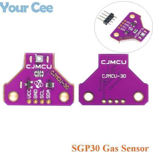 SGP30 Gas Sensor Multi Pixel Digital Gas Sensor Module Air Detector Indoor Air Measurement I2C TVOC/eCO2 CJMCU-30 3V-5V