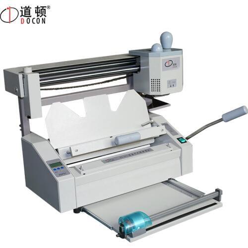DC-30C+ multi-function desktop glue binder machine with LCD,perfect binder,book binder with creaser,perforator,corner cutter