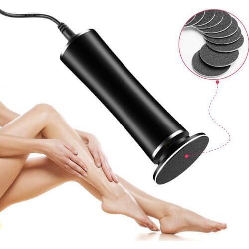 Electronic Foot File Callus Remover Tool Speed Adjustable Electric Foot File with 60 Pcs Replacement Sandpaper Discs Pedicure To