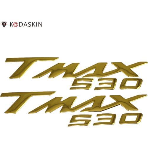 KODASKIN 3D Raised Stickers Emblems Decals Chrome Plating Motorcycle Logos for YAMAHA TMAX 530 tmax530 t max 530 accessories