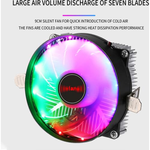 For Lanshuo CPU Cooler Fan 3 Pin PC Computer Case Cooling Quiet Ventilador Silent Radiator Heatsink for Intel/AMD/X79 X99 2011