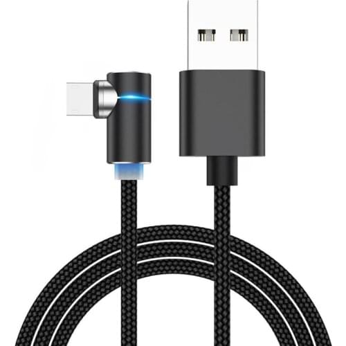 Elbow Magnetic Micro USB Type-C 5A Fast Charging Cable Phone Charger Cord Wire