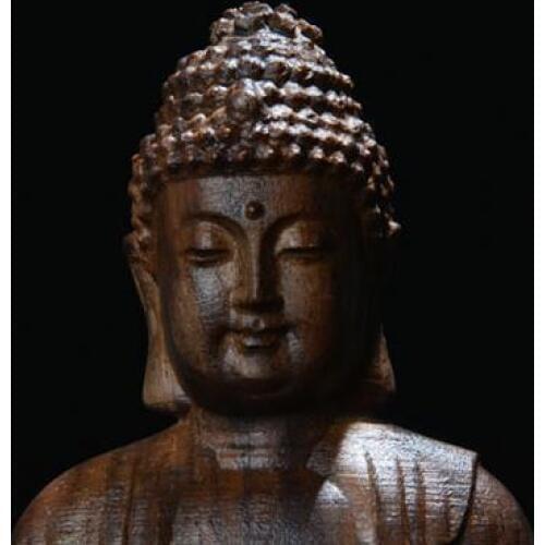 Natural eaglewood, sitting on the lotus, Shakya Muni, Buddha ornaments, Buddhism, wood carving crafts, figure, statue