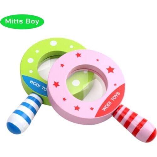 New Montessori Clapper Educational Natural Wooden toy Magnifier 3D Sensory Jigsaw Brain Training Early Intellectual Learning Toy