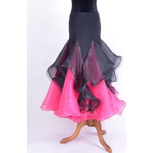 2017 New Lady Ballroom Dancing Skirt Modern Dance Dress Women Waltz Valse Dress Tango Galop Fox Trot Social Dance Dress S15034