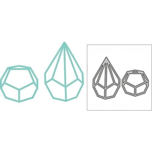 New Dainty Gem Diamond Shape 2020 Metal Cutting Dies for DIY Scrapbooking and Card Making Decorative Embossing Craft No Stamps