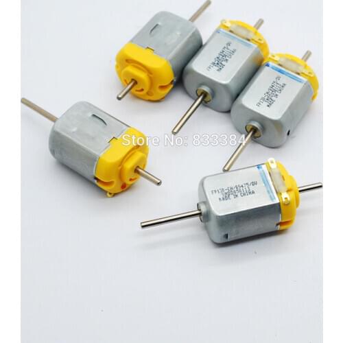 New High quality 10pcs 1.5-12V DC Biaxial axis carbon brush 130 Motor Strong magnetic 12V 5400RPM 6V 3000RPM Toy motor Free Post