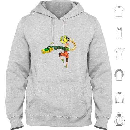 Arms-Minmin Hoodie Long Sleeve Arms Nintendo Switch Fighter Spring Spring Man Springman Ribbon Ribbon Girl Master