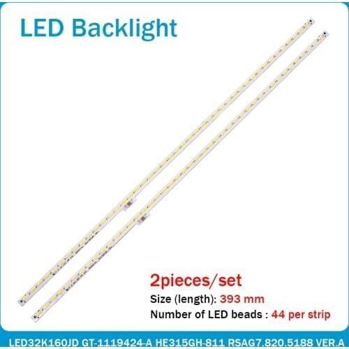 10 pcs/set LED backlight bar HE315GH-B11 RSAG7.820.5102 for LED32K160JD GT-1119424-A 44 LEDs 393MM new