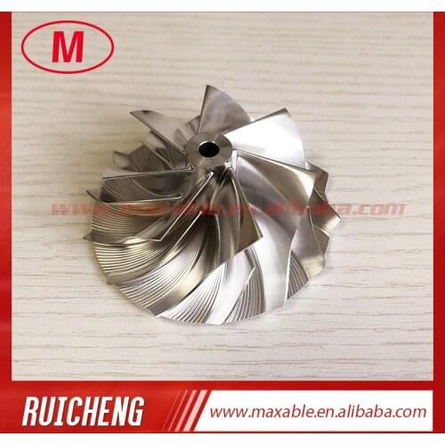 RHF5 reverse 54.50/70.00mm 7+7 blades High performance Turbo milling/aluminum 2618/billet compressor wheel
