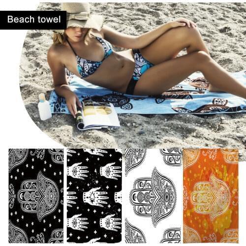 Sun Protection Shawl Leisure Towel Innovative Printing Quick-drying Bath Towel Beach Vacation Swimming Pool Outdoor Activities