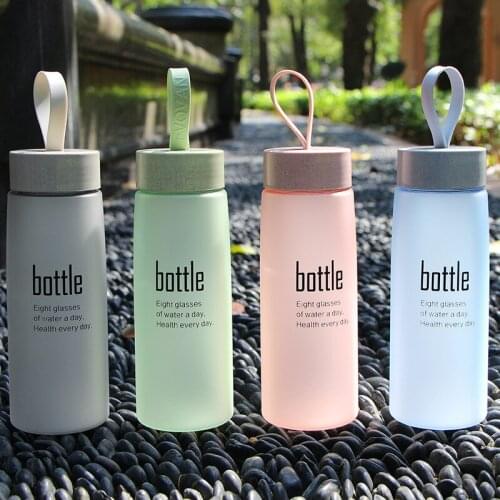 Sports Water Bottle 520ML Outdoor Travel Portable Shaker Leakproof Drinkware Plastic Water Bottles Space Cup Student Sport Flask