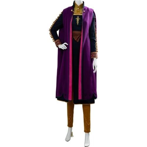In Stock ) Adventure Anna Cosplay Costume Halloween Fancy Snow Grow Queen Princess Costume Elsa Anna Dress Adult outfits