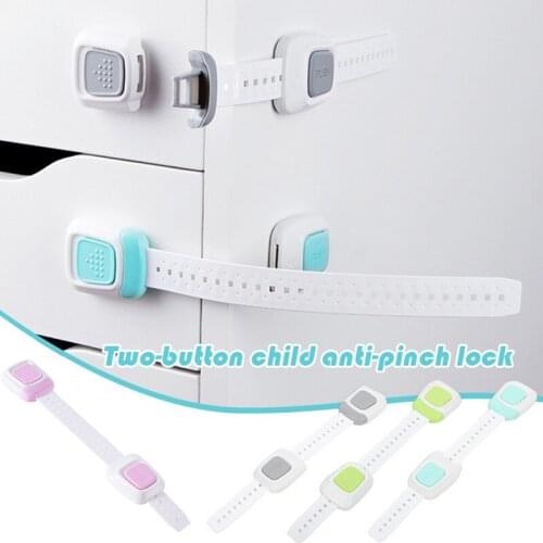 Child Safety Strap Locks for Fridge Cabinets Drawers Dishwasher Self Adhesive No Drilling Security Lock Adjustable WXV Sale