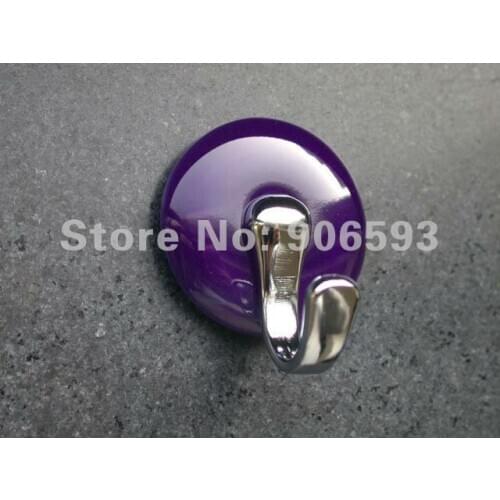 10pcs lot free shipping Lyons blue porcelain 3M sticky hook,bathroom hook,zamak hook