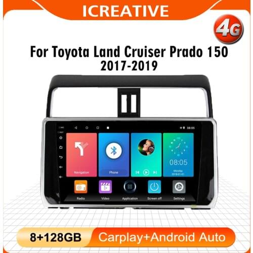 2 Din Car Radio Multimedia Android 8.1 Video Player Navigation GPS For Toyota LAND CRUISER PRADO 2018 2019