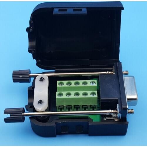 DB9 9 Pin Screw Type DIY Breakout Terminals Connector Free Welding Solder DB9 Female Terminals Connector Serial Head