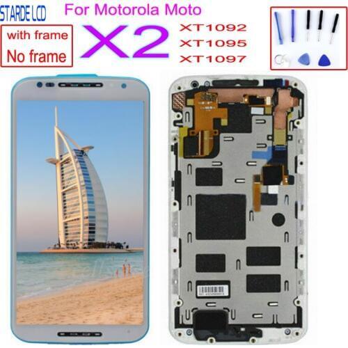 AAA+ For Motorola Moto X2 5.2" LCD Display Touch Screen With Frame Digitizer For Moto X2 XT1092 XT1095 XT1097 Replacement LCDs