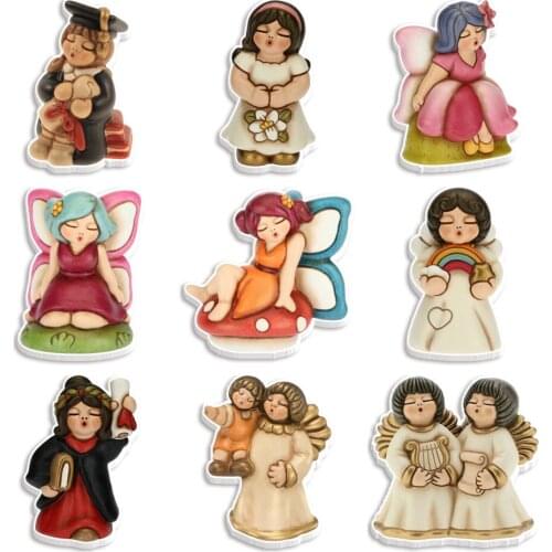 Acrylic Cartoon Angels and Children Pattern Printed Planar Resins DIY Craft For Home Decoration Accessories 30pcs