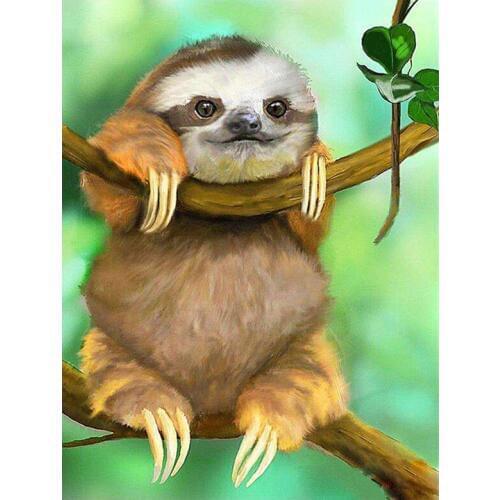 Diamond Embroidery Sloth 5DDiy Diamond Painting animal Mosaic Cross Stitch Needlework full Roundsquare Rhinestone Sticker