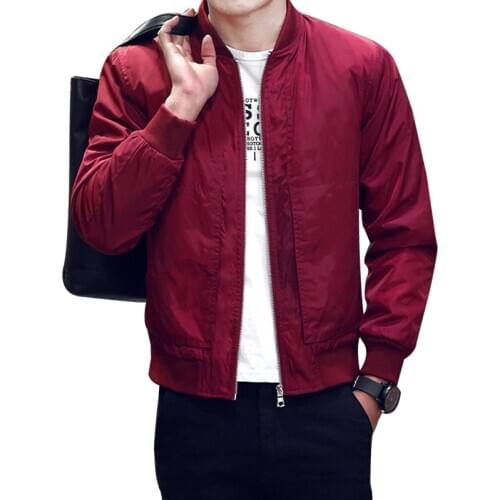 Men Bomber Jacket New Men Jacket Fashion Zipper Windbreaker Mens Jacket Coat Casual Male Outwear Autumn Mens Brand Clothing 4XL