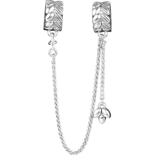 Grains of Energy Safety Chain New Fashion Beads For Jewelry Making Sterling Silver Jewelry For Woman DIY Bracelets