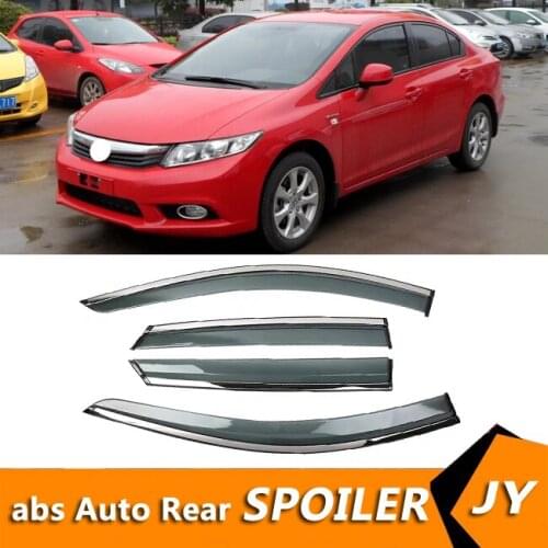 For Honda Civic 2012-2013 Window Visor Vent Shades Sun Rain Deflector Guard For s Auto Accessories 4PCS/SET