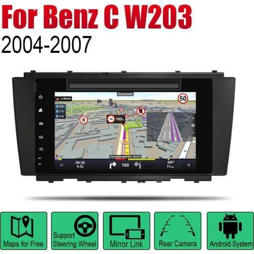 For Mercedes Benz C Class W203 2004 2005 2006 2007 NTG Android Car DVD GPS Navi player Navigation Mulitmedia system audio stereo