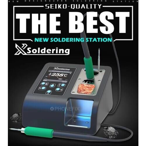 Xsoldering Lead-free Soldering Station 200W 2.5S Rapid Heating Soldering Iron Kit JBC Handle Universal JBC Tip Beyond SUGON T26