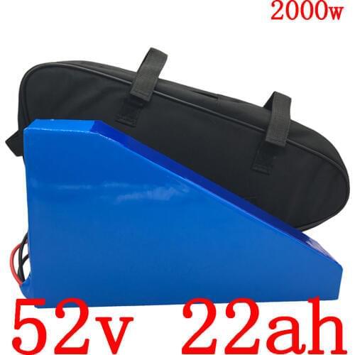 51.8V 1000W 1500W 2000W electric scooter battery 52V 22AH ebike Lithium battery 52V 22AH electric bike battery with 5A charger