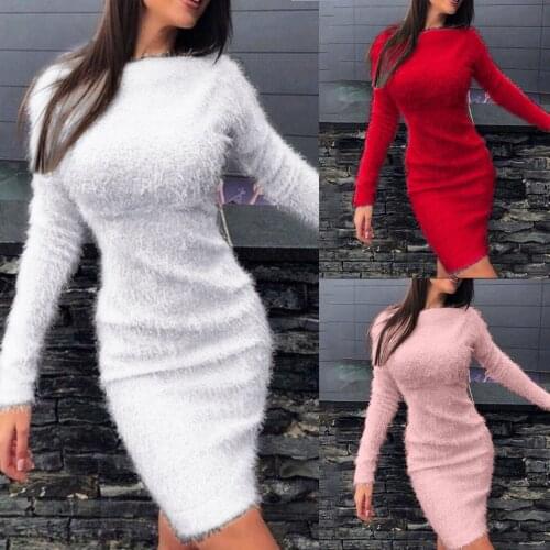 MAIGSWHOO Fashionable Knitted Dresses