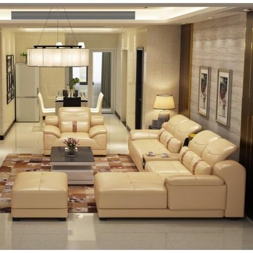 2014 new dubai furniture sectional luxury and modern corner leather living room arab l shaped sofa design and prices set