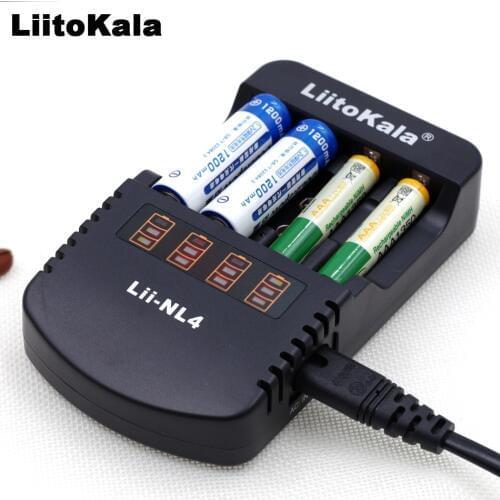 Novelty 2017 liitokala lii-nl4 Multifunctional charger 1.48 V-1.5 V nickel-metal hydride AA / AAA 9 V DC battery charger 12 V 1A