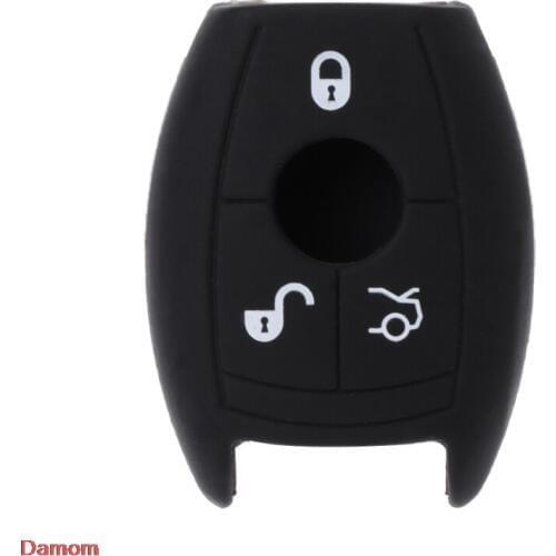 New 3 Buttons Silicone Car Key Fob Cover Case For Mercedes Benz W203 204 210 211 AMG CES CLA CLS CLK