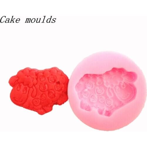 Wholesale Silicone mold K177 Mini sheep shape Clay mold Fondant cake mold Free shipping