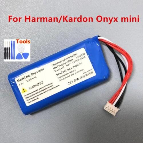 Original CP-HK07 P954374 3000mAh Onyx mini Speaker Replacement Battery For Harman/Kardon Onyx mini Li-polymer Batteries + Tools