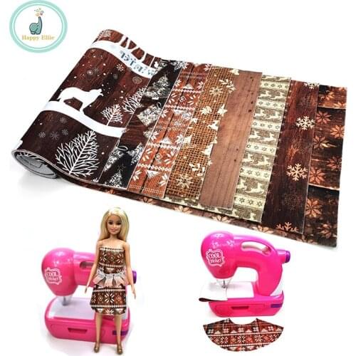 Print NonWoven Felt Fabric Thickness Polyester Soft Felt Of Home Decoration Pattern Bundle For Sewing Dolls Crafts 8pcs 19x28cm