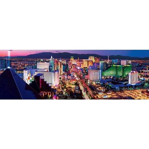 Las Vegas Strip Full Square Diy 5D Diamond Painting Diamond Embroidery Mosaic Cross Stitch Kits Wall Art Home Decoration Gift