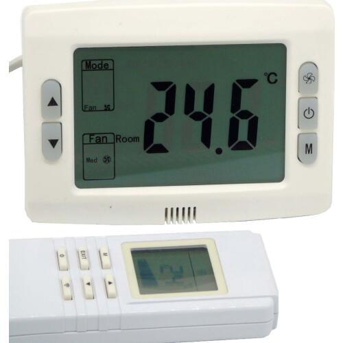 Rectangle fan speed controller Infrared control thermostat regulator with fan coil unit