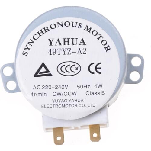 1PCS Microwave Oven Turntable Synchronous Motor CW/CCW 4W 5/6RPM AC 220-240V