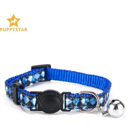 Dog Collar For Dogs Solid Skull Cat Collars Braid Plastic Puppy Collar Chihuahua Cat Lead Kittens Dog Leash Pet Supplies PQ010