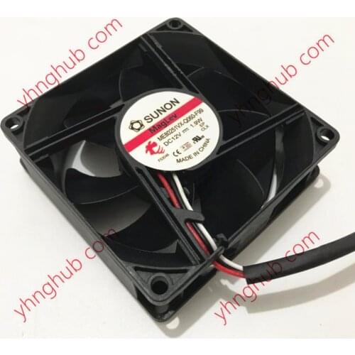 SUNON ME80251VX-Q060-F99 Server Cooling Fan DC 12V 1.9W 80x80x25mm 3-Wire