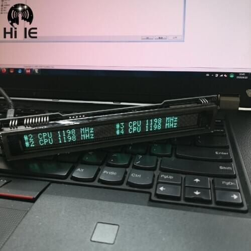 USB2VFD AIDA64 Chassis Display VFD Clock VFD AIDA64 Sub Screen Desktop Computer Sub Screen Computer Information Display